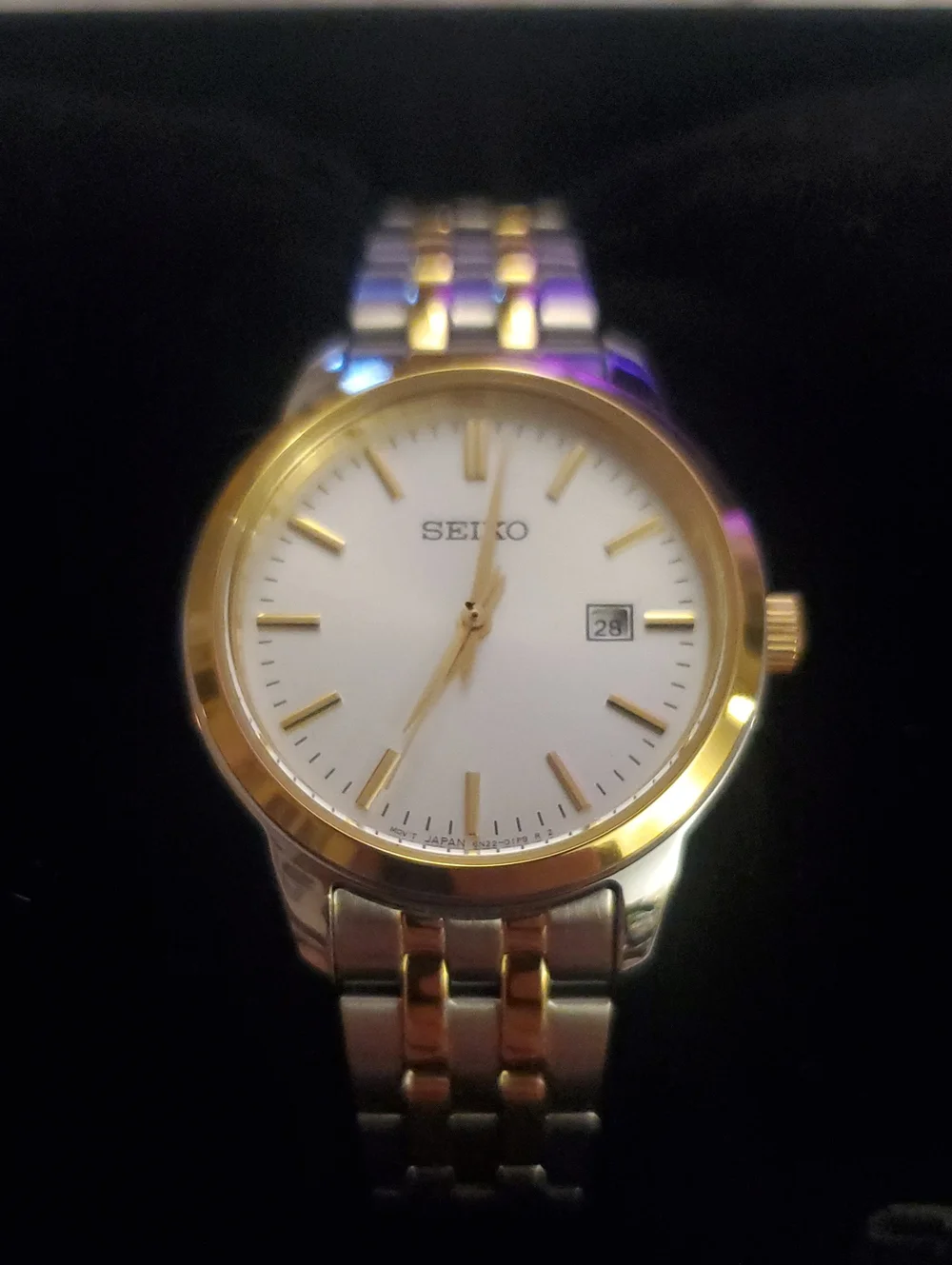 *Seiko Essentials Women's Two-Tone Gold and Silver Dress Watch*